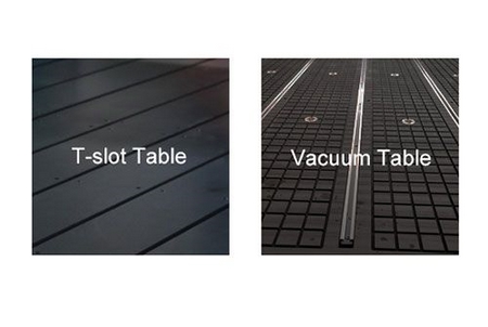 T-slot and vacuum table