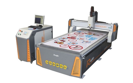 CNC Router with Oscillating Knife